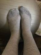 Mid Way Through The Day And These Thigh High Socks Are Soaked From The Hot Summer ...