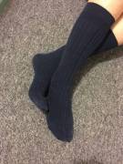 Here Is My Very First Album For You Guys, Hope You Enjoy It: Long Dark Blue Socks!