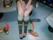 Showing Off One Of My Favorite Pairs Of Socks