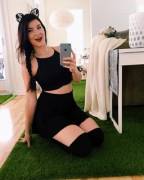 Thigh Highs And Cat Ears