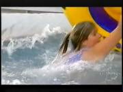 Holly Willoughby In A Blue Swimsuit