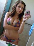 Colorful Bikini Selfie