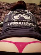 Wife Has Been Sporting A Pink Tail Today.