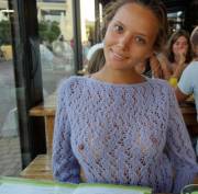 Sneaking Through Her Sweater