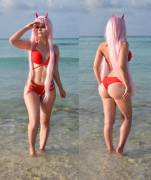 Let's Swim, Darling! ~ Evenink_Cosplay As Zero Two