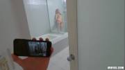 Pervsonpatrol - Nikki Peach Stepsister Shower Peepshow