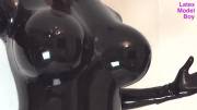 Huge Latex Boob Bouncing - Slow Motion Rubberdoll Tits - Latex Model Boy