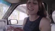 Pretty Girl Rides Cock In The Driver's Seat