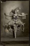 Woman In Aquatic Costume Made Of Pearls, Around 1920.