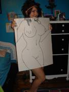 So Cute, She Seems Like A Piece Of Art.