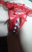 [F]Un Little Crotchless Panties With My Labia Peeking Out )