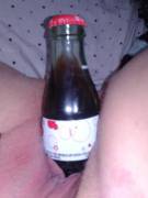 Filling Myself With A Coke Bottle