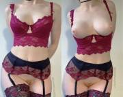Under My Red Lace Bra 