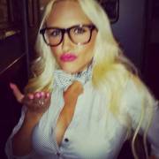 Busty Blonde Blowing You A Kiss