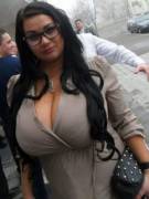 Busty Babe With Glasses