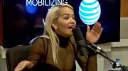 Rita Ora Jiggling In Sheer Top