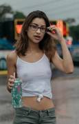 Girl With Glasses, And No Bra