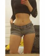 Enji Night Trying On Shorts