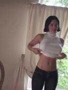 Roxy Showing Off Her Sweater Stretchers