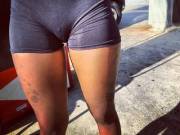 Bulge Through Tights. Xpost From /R/Trashyboners