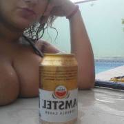 I'll Have A Beer And Two Huge Tits On The Side