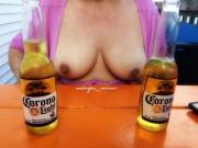 Couple Of Corona's By The Beach