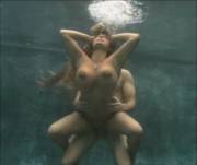 Holly Halston's Tits Bounce Underwater