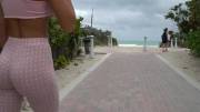 Rollerblading And Flashing By The Beach [Gif] [Oc]