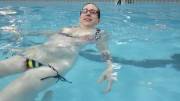 Showing Off My Butt In The Hotel Pool [Gif]