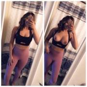 Wonder What I Look Like After The Gym? (F)