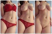 [Oc] Does This New Red Lingerie Look Good On Me? 