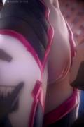 Mercy Licking D.va, (Fpsblyck) [Overwatch]