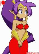 Shantae Flashing Her Gems (Darkprincess04) [Shantae]