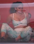 Ariel Winter's Top Struggling To Cover Her Nipple