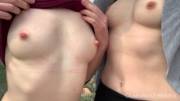 (Ff)Lashing Our Little Boobies On Our Hike 