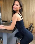 Tight Black Dress With A Smile