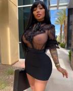 She's Dressing Up For Her New Job.