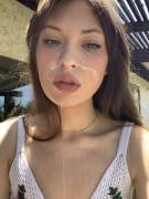 Outdoor Facial After Sucking Some Cock ;) [Oc]