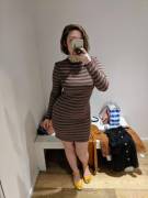 The Best Time To Wear A Striped Swater-Dress... (F)