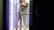 Passionate Fuck In The Elevator Shooted By Drone