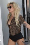 Lady Gaga Nip Slip And Short Shorts