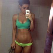 Nice Green Underwear Selfie