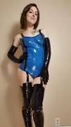 First Time In My New Blue Latex