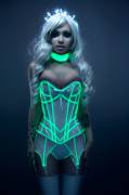 Glowing Trim Overbust Corset By Artifice Clothing.