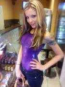 Purple Latex And Jeans