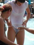 Wet Tee Shirt &Amp;Amp;Amp; Panties