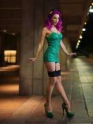 Pin-Up On The Platform