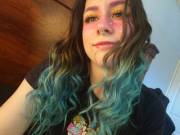 [Oc] I Like The Gradient In My Hair Much Better When I Curl It Hehe