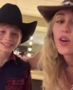 Miley Cyrus Singing Old Town Road With The Walmart Yodeling Kid, Mason Ramsey