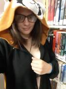 Taking My Titties Out At The Library Gif Style [F][Oc]